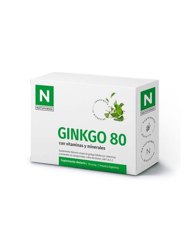 Natufarma Ginkgo  80Comp X 30