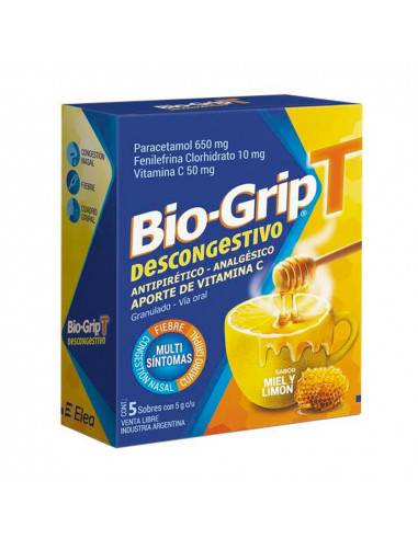 Biogrip Te Descongest Sob X 5