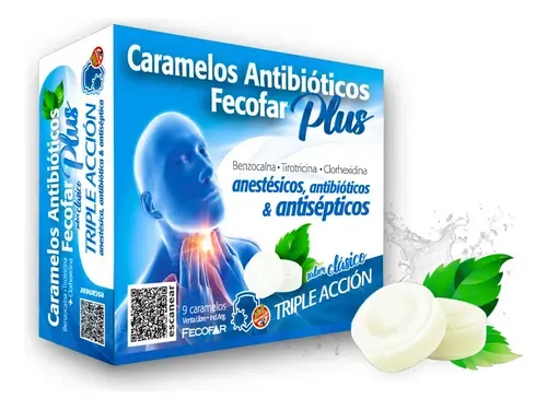 Caramelos Antib Fecof.plus X9