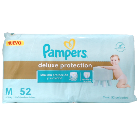 Pampers Deluxe Prot Med  X 52