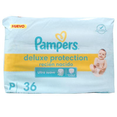 Pampers Deluxe Prot Peq  X 36