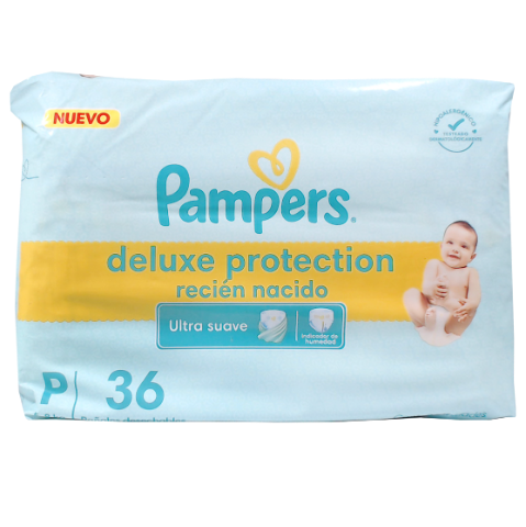 Pampers Deluxe Prot Peq  X 36